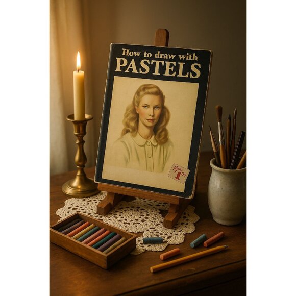 Mid-Century Walter T. Foster “How to Draw with Pastels” — $1 Cover Homeschool - Picture 2 of 8